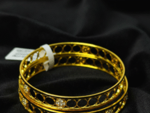 Stone with Circle Design Bangles 2 PC’s