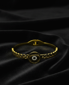 Gold Charm Adjustable Bangles