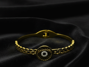 Gold Charm Adjustable Bangles