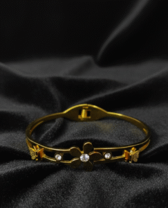 Flower Design Adjustable Bangles