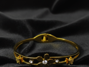 Flower Design Adjustable Bangles