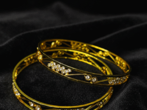 Stones with Stylish Design Bangles 2 PC’s