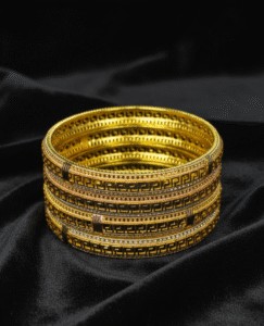 Gold, White Gold, Rose Gold Bangles 4 PC's