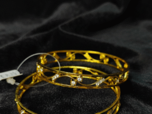 Stones with Stylish Curve Design Bangles 2 PC’s